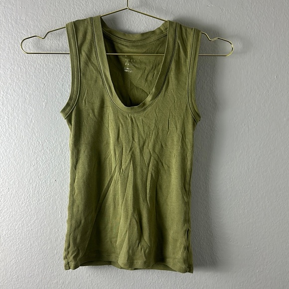 a new day Tops - A New Day Olive Green Tank Top
